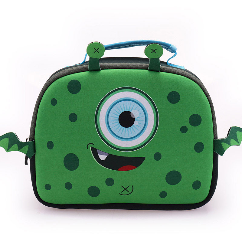 Tas Makan Siang Lucu Monster Neoprene